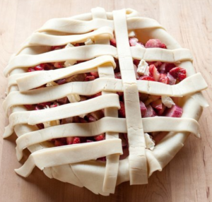 applesauce apple pie lattice top pic